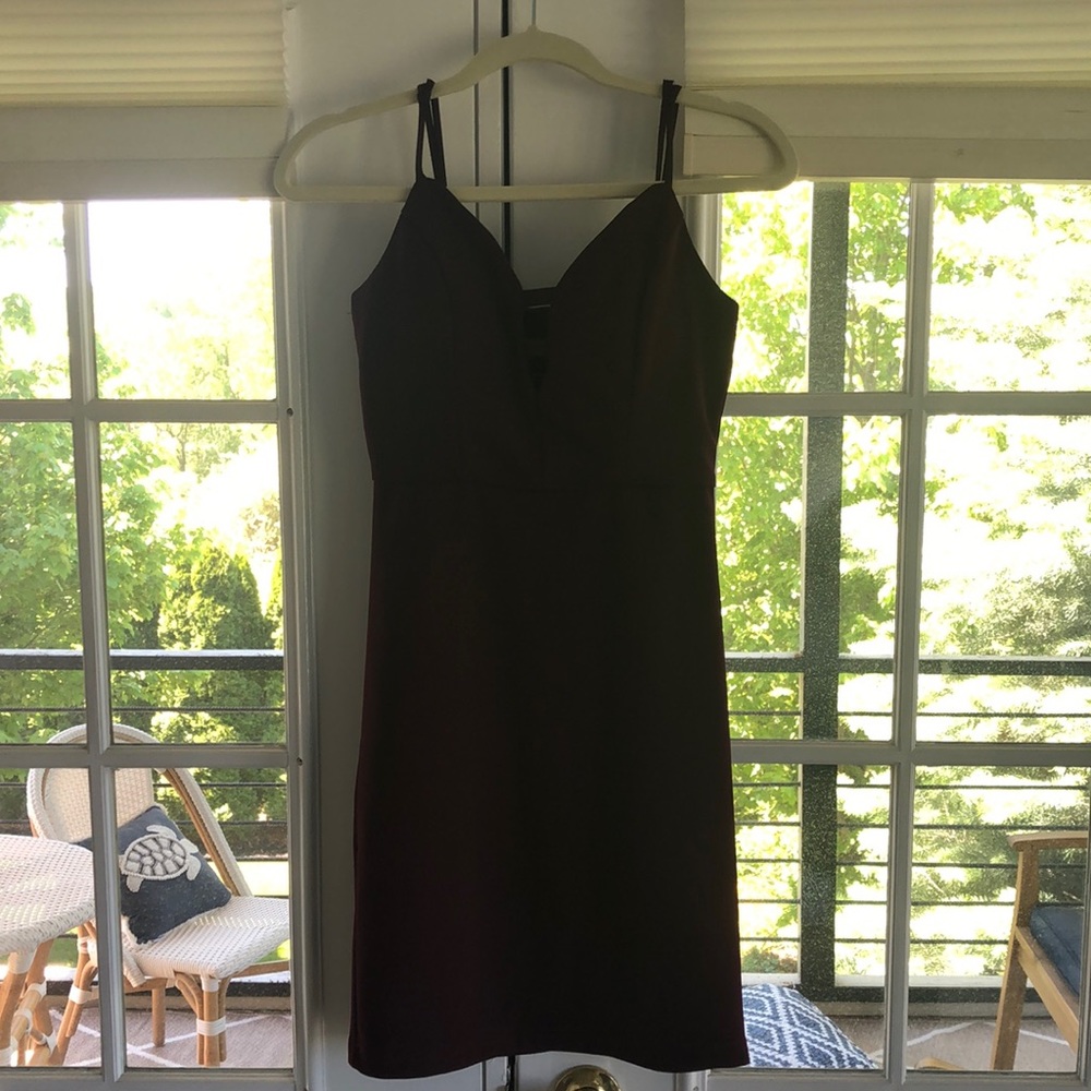 Burgundy dress